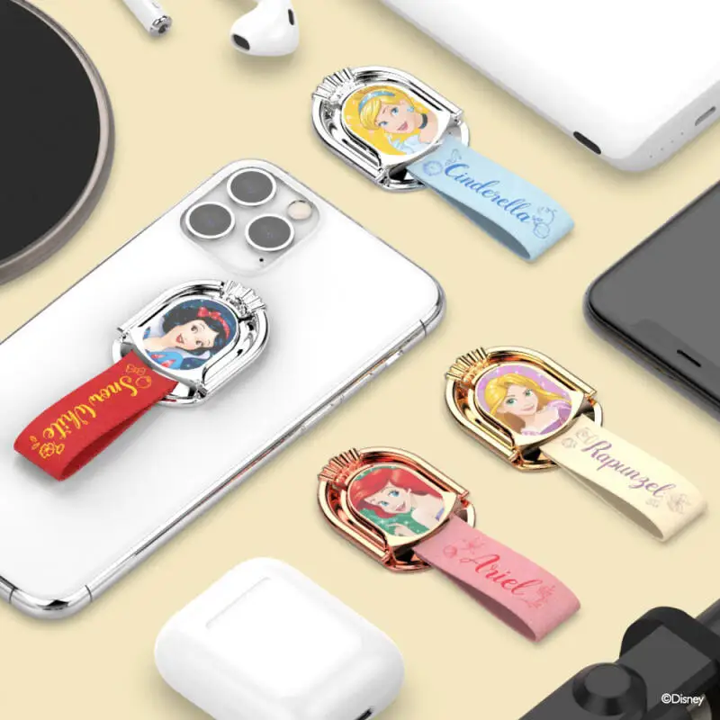 Soporte de Anillo para Teléfono Móvil, Diseño Disney Blancanieves, Soporte Magnético para Vehículo, con Cordón, para Personas que Buscan Comodidad