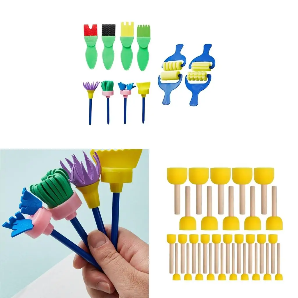  Foam Painting Sponge Stamp Set Educational Sponge Painting Tool For Kids Doodlin