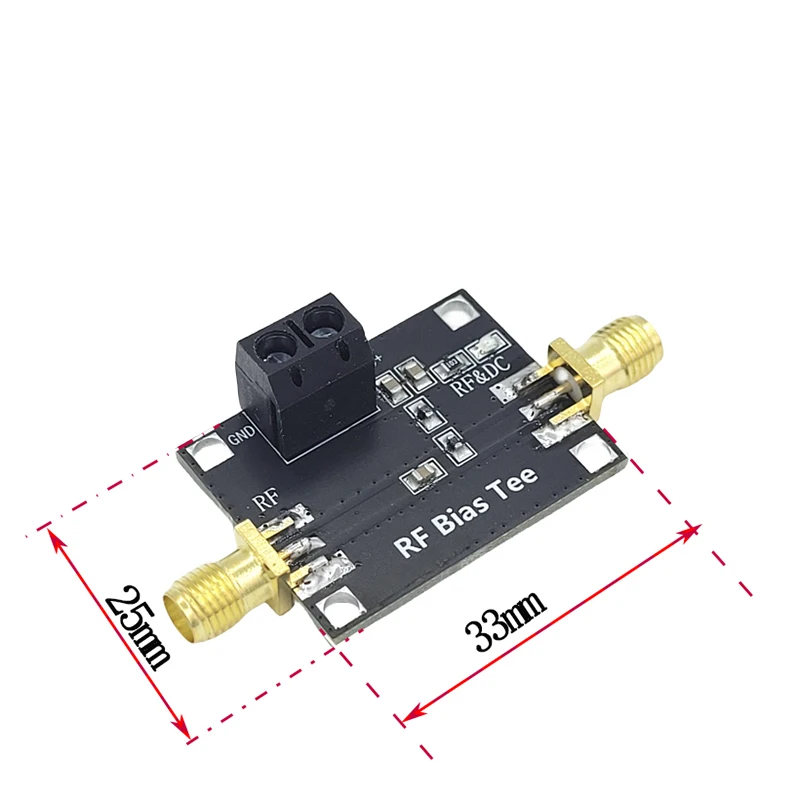 RF DC blocker biaser coaxial feed RF feed 30M-3Ghz frequency