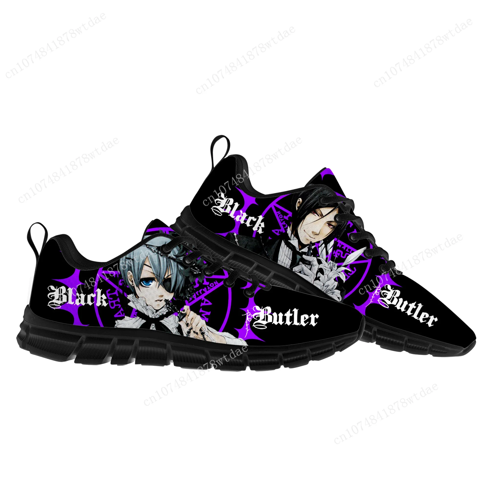 Black Butler Sports Shoes Mens Womens Teenager Kids Children Sneakers High Quality Japanese Anime Manga Sneaker Custom Shoe