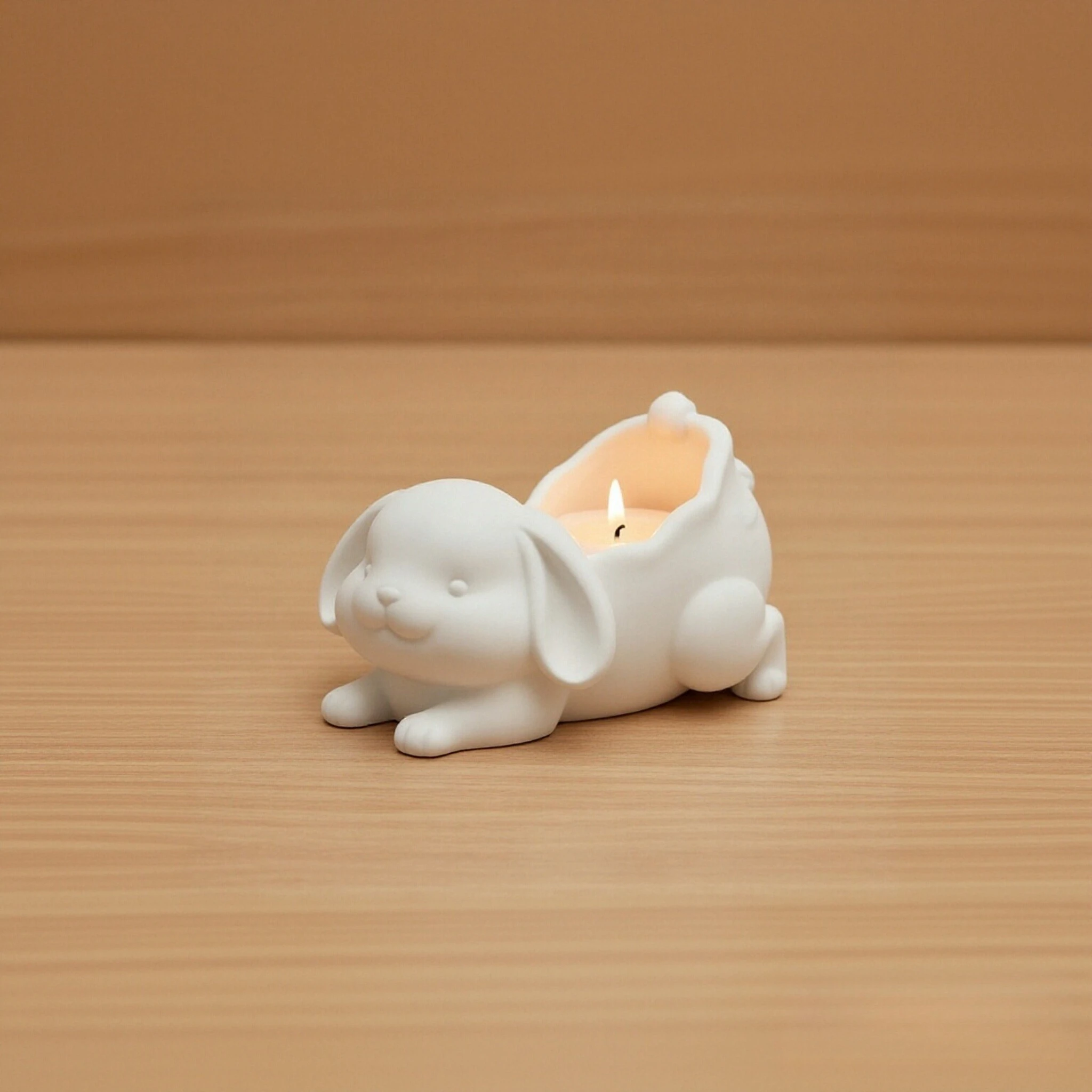 لطيف أرنب زهرة وعاء قالب DIY بها بنفسك اليدوية شمعة معطرة كأس قالب الجص الاسمنت زهرية الراتنج حامل قلم قالب صنع ديكور المنزل