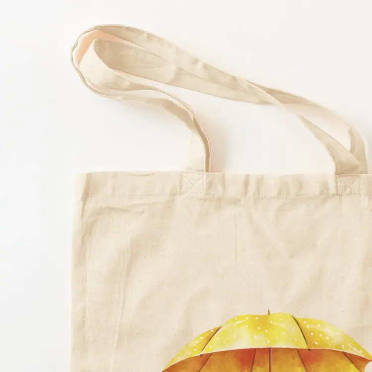 How I met your mother - Wait for me, Yellow Umbrella Tote Bag Fabric bag Women's shopper personalized tote bag