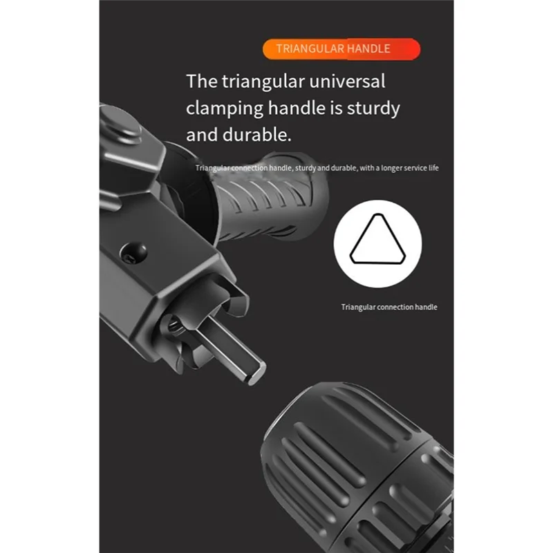 B08B-Adaptador de taladro-ángulo recto 90 ° -Acesorio de esquina de portabrocas con llave para perforar espacios y reparaciones apretadas