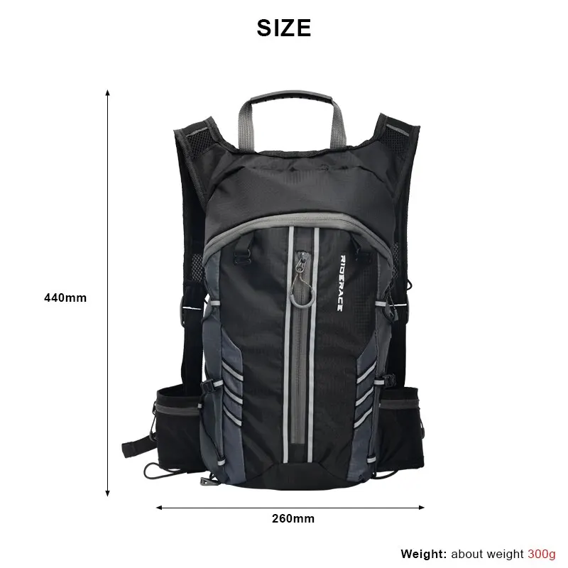 RIDERACE-bolsa de agua plegable para bicicleta, mochila de hidratación portátil y transpirable para deportes al aire libre, senderismo y ciclismo de