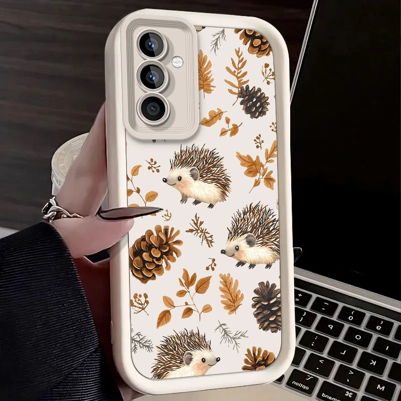 Funda de erizo para Samsung Galaxy A53 A50 A50S A36 5G A35 A34 A33 A32 A30 A26 A24 A23 A22 A20 A16 A15 A14 A13 A12 4G A06