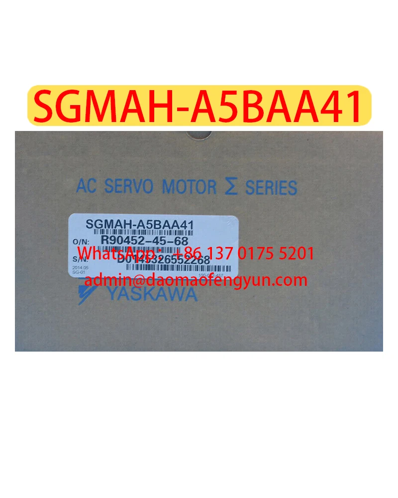 

SGMAH-A5BAA41 Brand New Servo Motor SGMAH A5BAA41，in stock，Fast shipping