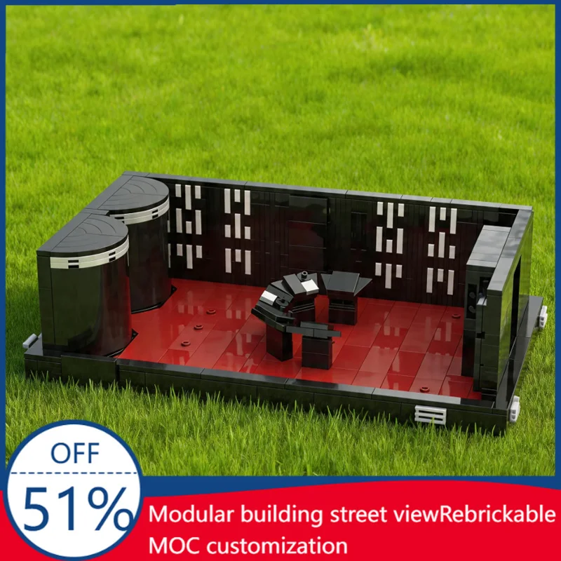 

566 Pcs MOC Detention Cell Scene Model DIY Customize Building Blocks Technology Assembly Creative Type Toy Kids Birthday Gifts