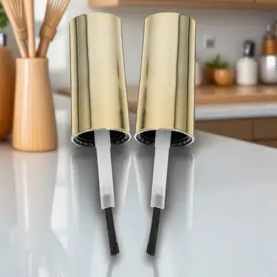 Tappi di bottiglia di ricambio per smalto da 10 pezzi con pennello Piccoli tappi di bottiglia riutilizzabili per smalto gel per uso in salone Forniture per salone di bellezza