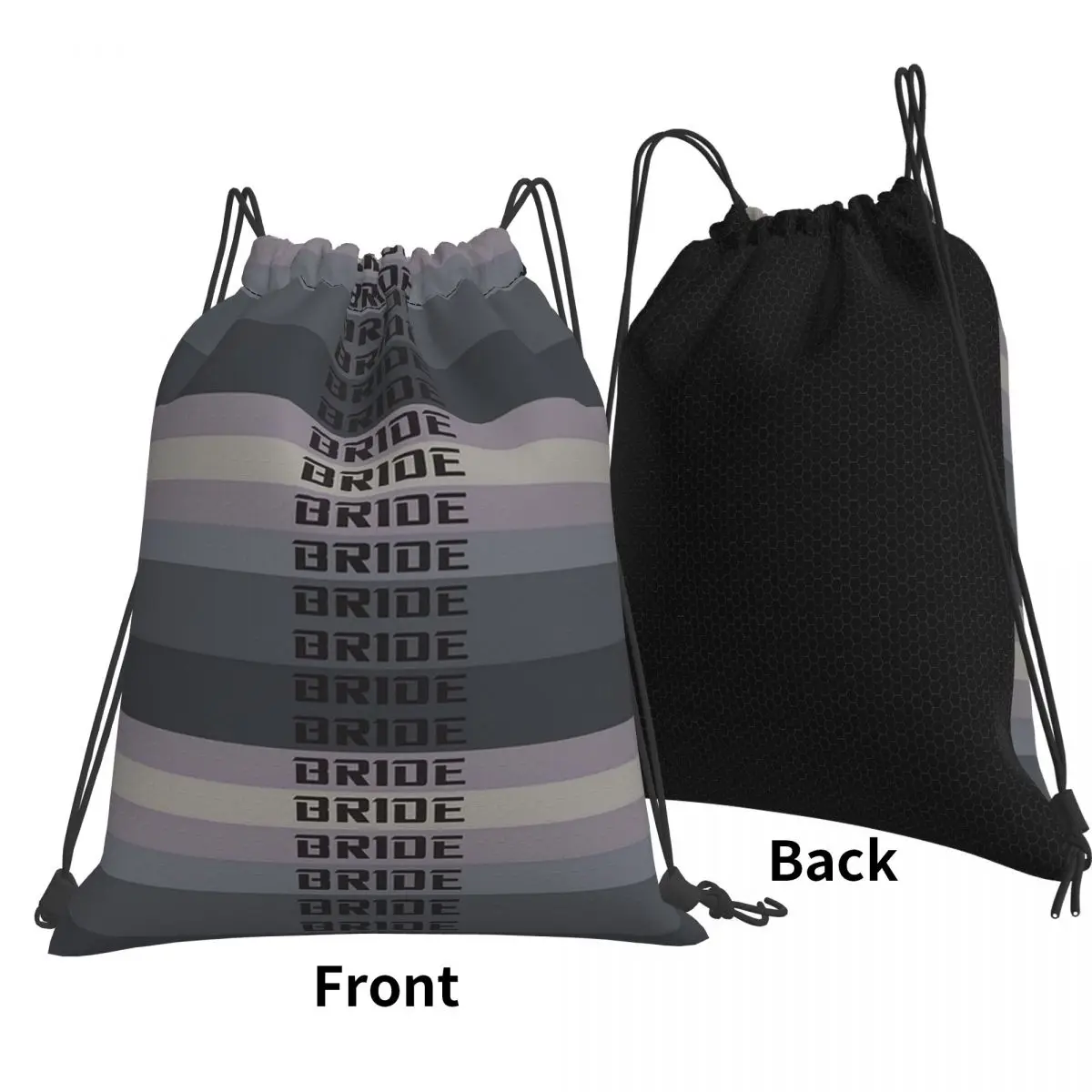 Bride Jdm Material Backpacks Portable Drawstring Bundle Pocket Shoes Bag Book Bags for Man Woman Students