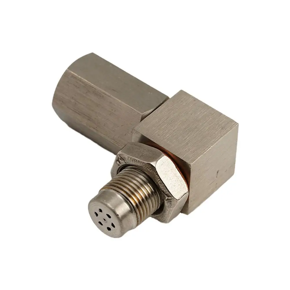 M18*1.5 Universal Exhaust Catalyst Rear Oxygen Sensor Spacer 90 Degree Mini Catalyst Lambda O2 Adapter