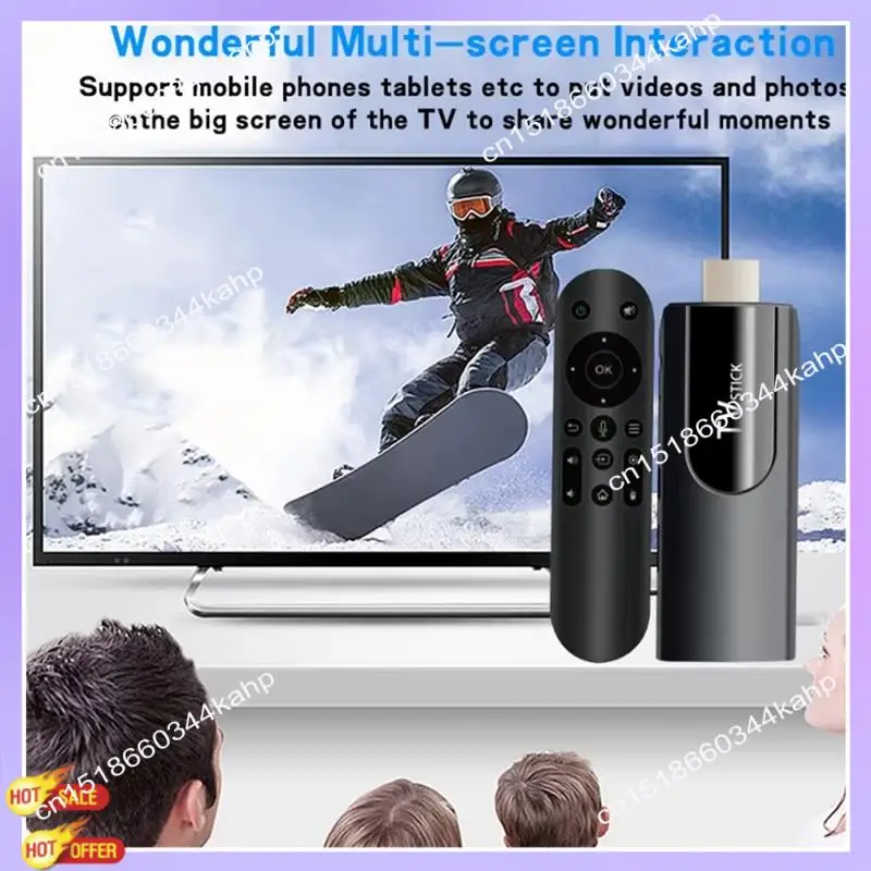 

CLCU MX10 Mini TV Stick H618 Android ATV 4K HD 2G+16G ТВ-приставка 2,4G 5G Dual Wifi Smart Media Player ТВ-приемник