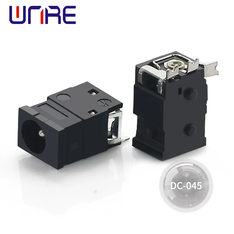 DC-045 3.5*1.3mm SMT DC Power Socket Interface Black Connector Female Adapter Equipment Product Charging Port Accessories