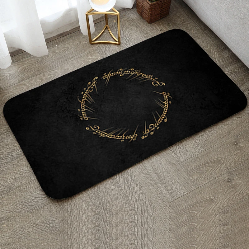 

L-Lord of the Rings Room Mats Bathroom Rug Kitchen Mat Balcony Carpet Foot Bath House Entrance Door Floor Home Welcome Non-slip