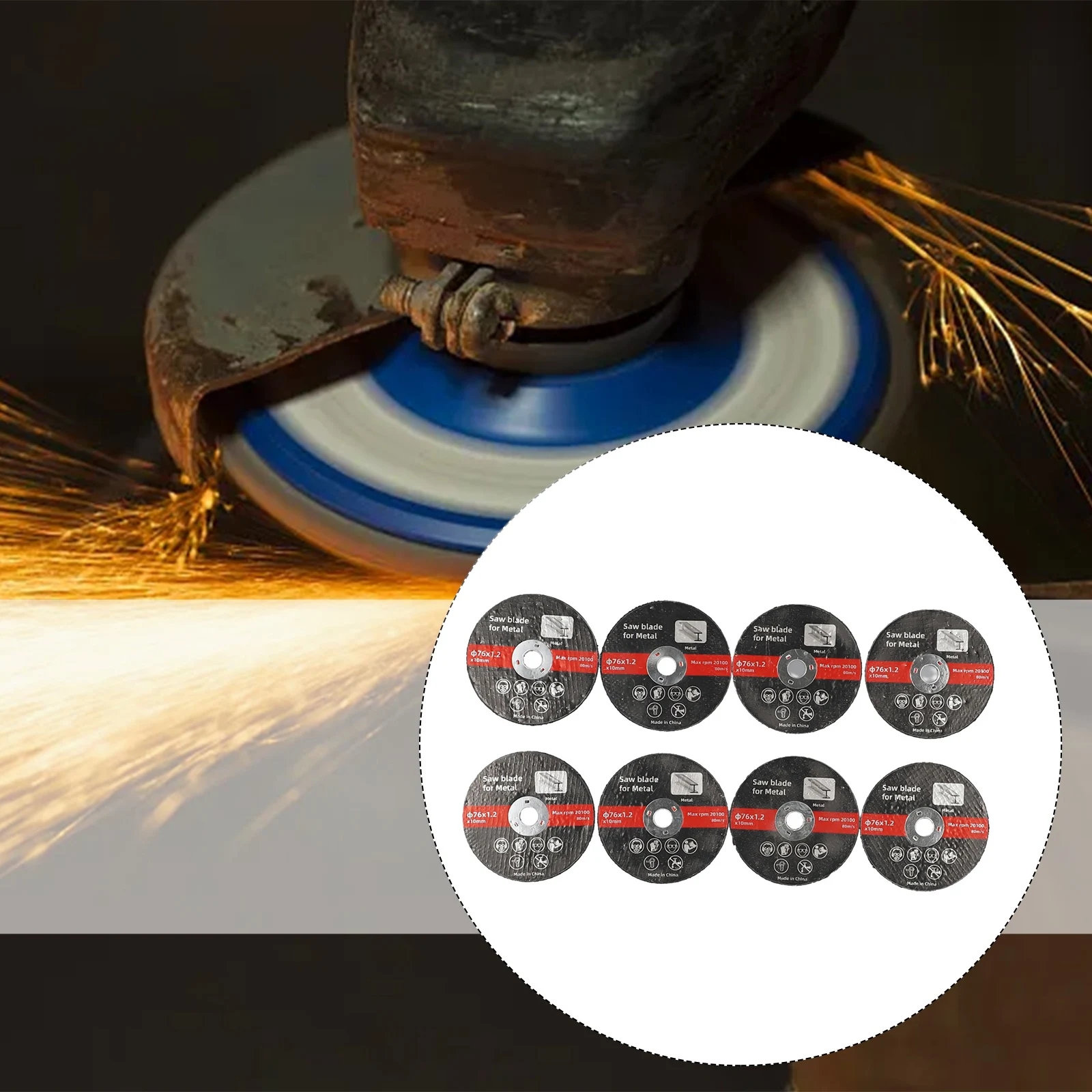 Dicing Saw Blade Cutting Disc 15pcs 20pcs 8pcs Ceramic Alumina High Hardness Resin Glue Wear Resistance For Metal