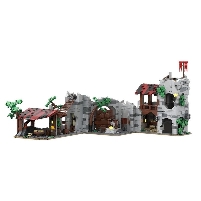 Expert creativo MOC Wolfpack Den, juegos de edificios, casa Medieval, bloques de construcción, rompecabezas DIY, juguetes de ensamblaje, regalo para niños y adultos