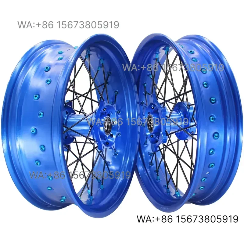 For  Wmwmnu 17x3.5 17x4.5 Super Motard Racing Spoke Wheels Supermoto Motorcycle Rims  YZF 250 2020