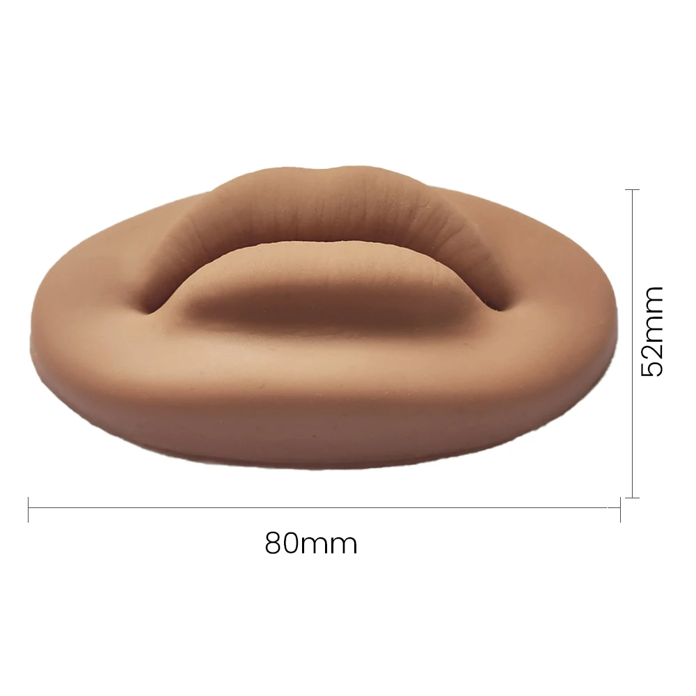 Premium Soft 3D Lips Practice Silicone Skin For Permanent Makeup Artists Easy Coloring Human Lip Lines Microblading Training