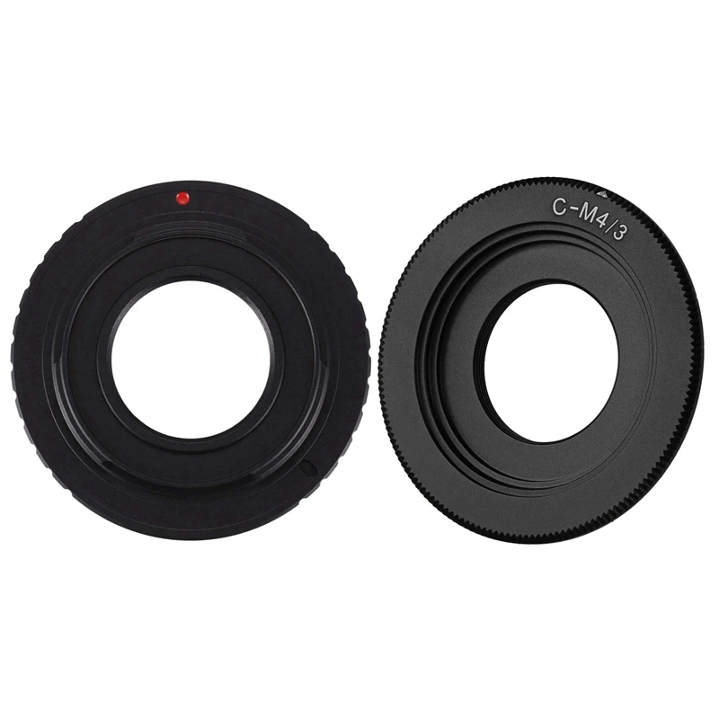 2 Pcs Camera C Mount Lens Adapter:  1 Pcs For Fujifilm X Mount Fuji X-Pro1 X-E2 X-M1 Camera Adapter Ring C-FX & 1 Pcs For Micro-