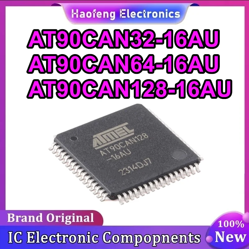 AT90CAN32-16AU AT90CAN64-16AU AT90CAN128-16AU 90CAN32-16AU 90CAN32 TQFP64 IC Chip 100% New Original in stock