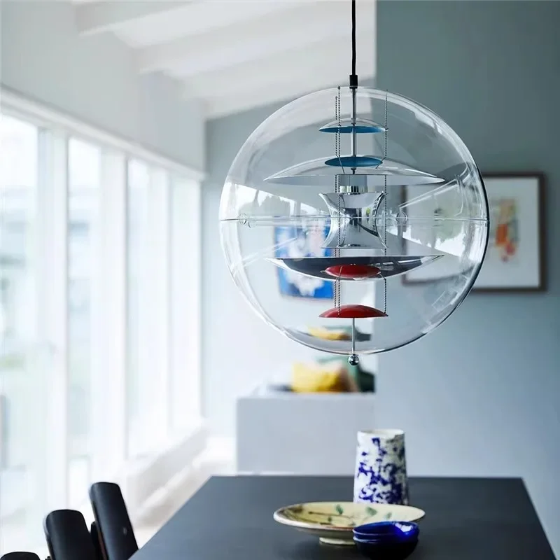 Danish Personality Spherical Planet Lamp Creative Nordic Cafe Tea Restaurant Bar Designer Chandelier