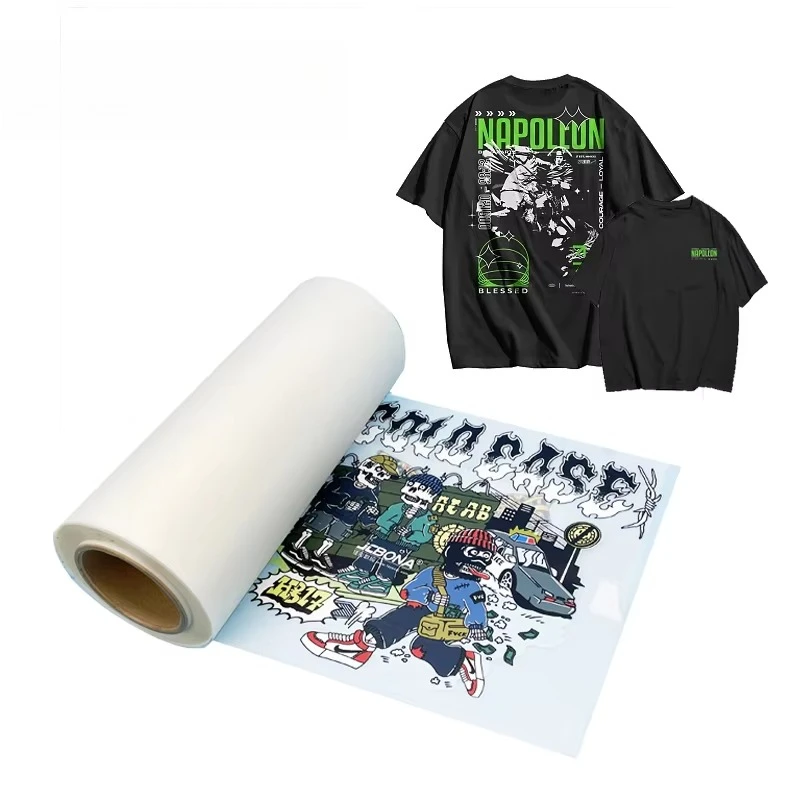 

Factory Direct Sell Cold Peel 30cm 60CM Matte PET Heat Transfer Release Film 75/100U Printing PET DTFfilm