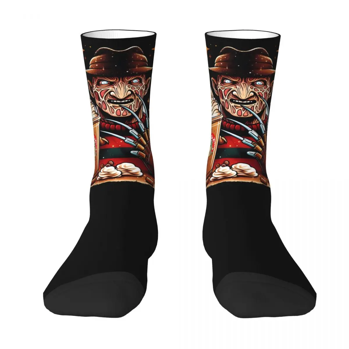 3D printing cosy Unisex Socks,Running Freddy Krueger Never Sleep Again Interesting Four Seasons Sock