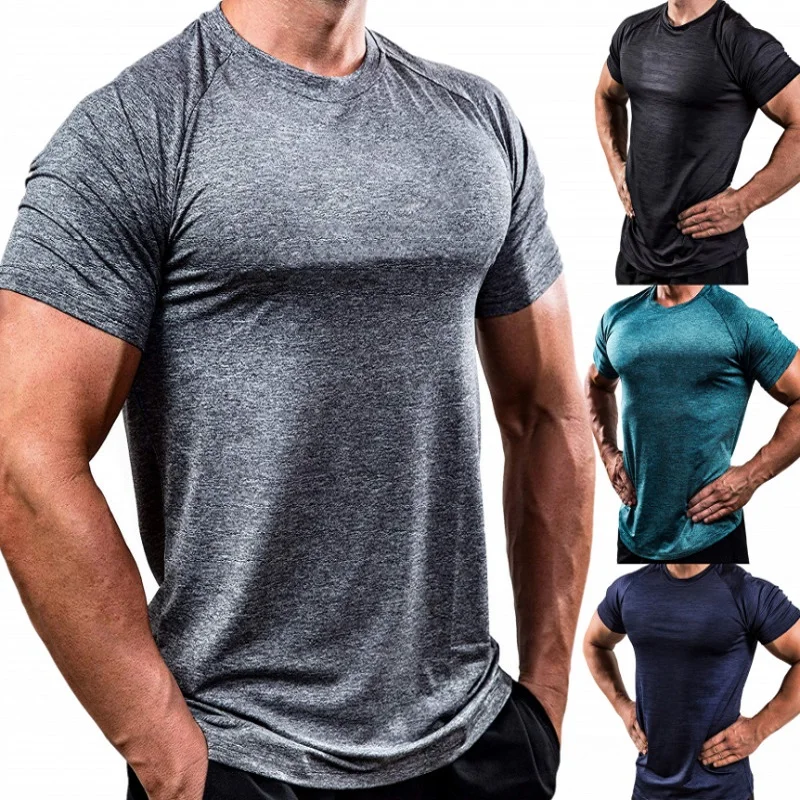 

Men's Compression T-Shirt Training Sport TShirt Fit Fitness Shirt Men Bodybuilding Skinny Tee Tops GYM Shirt Rashgard Quick Dry