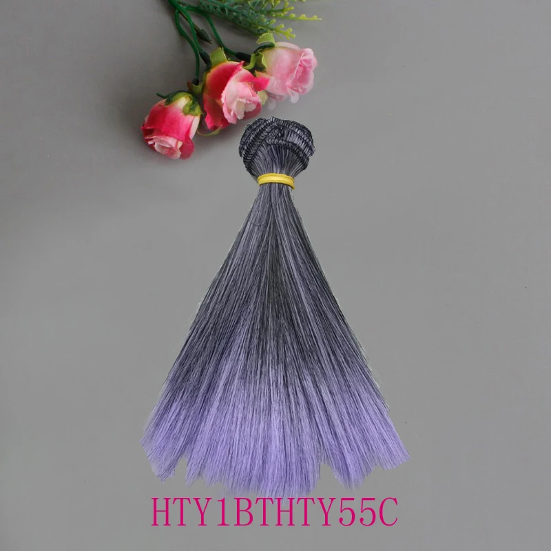 Venda de fábrica cabelo de boneca resistente ao calor 15cm 25cm perucas de boneca artesanais russas de alta temperatura