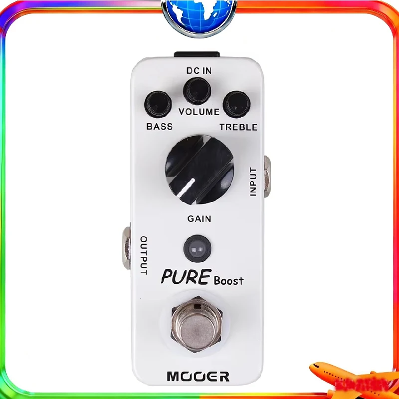 

MOOER-Pure Boost Mini Guitar Effects Pedal, Clean Boost, True Bypass, Full Metal Shell, Electric Guitar Accessories