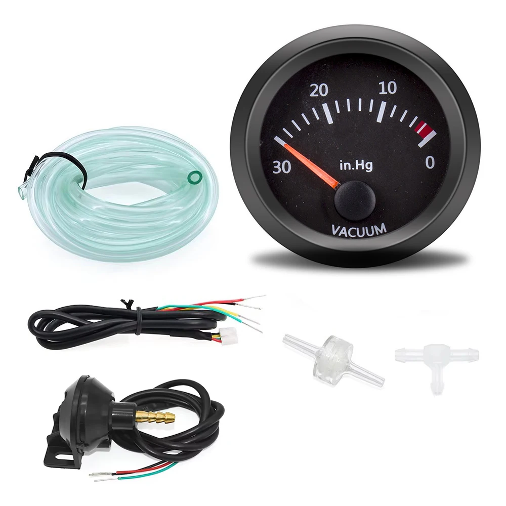 12V 52mm Auto Gauge Water Temp Olie Temp Voltmeter Olie Druk BAR/PSI Vacuüm Boost Gauge lucht Brandstof Verhouding EGT Gauge Met Sensor