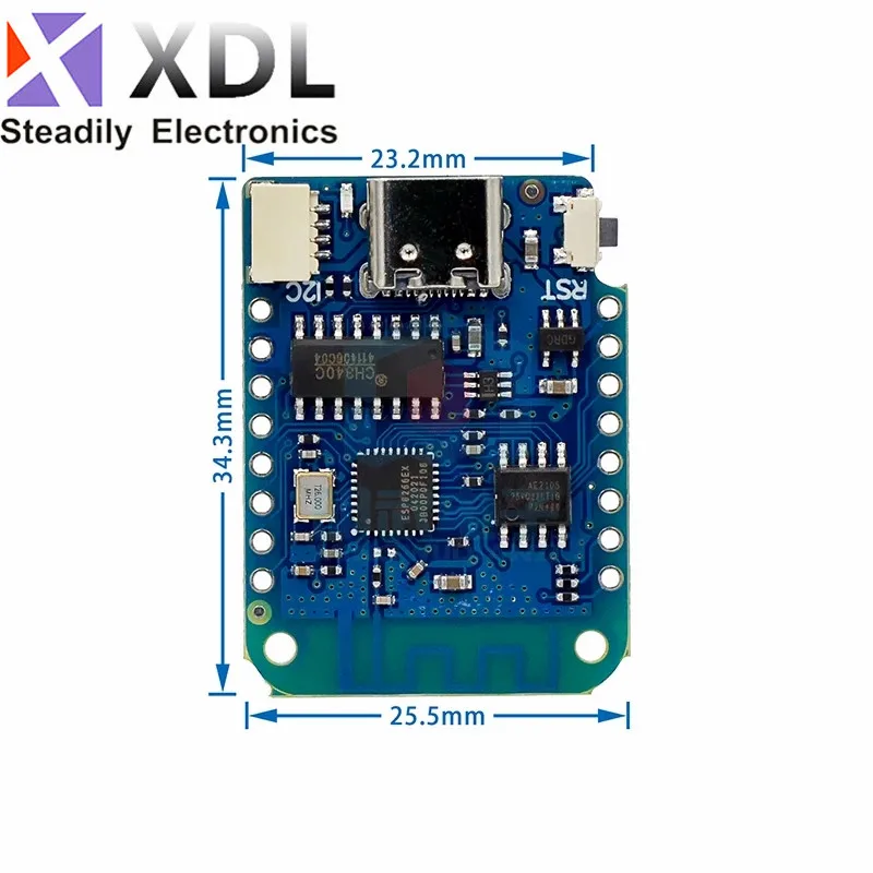 D1 Mini V4.0.0 TYPE-C USB WEMOS WIFI Internet of Things Board based ESP8266 4MB MicroPython Nodemcu Arduino Compatible