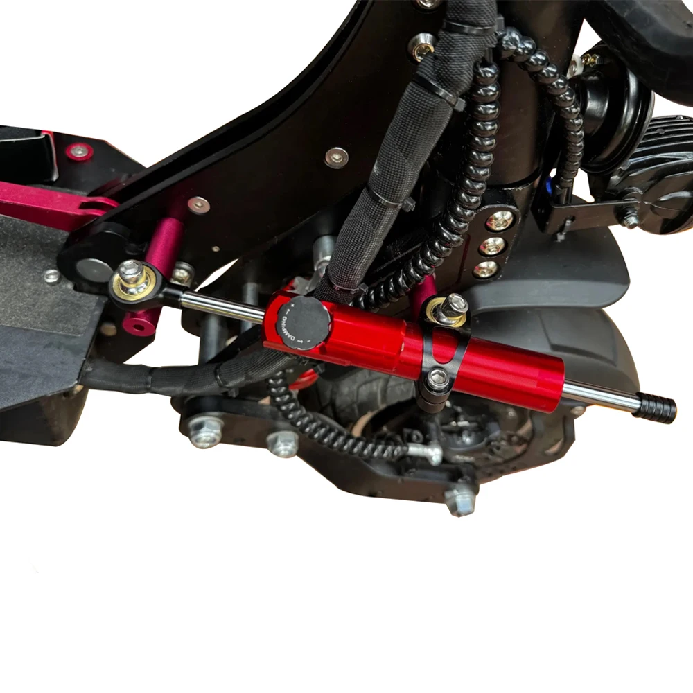 For Inxing V5 Electric Scooter Directional Steering Damper with Bracket Scooter Spare Parts Increase High Speed Stability Safety