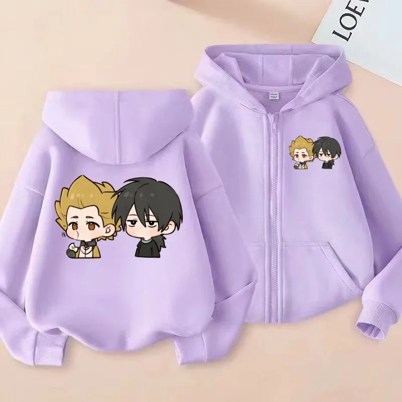 سويت شيرت بسحاب للأطفال، هوديي مطبوع عليه رسوم متحركة Q-إصدار الرسوم المتحركة، قميص عصري كاجوال للرجال والنساء #4