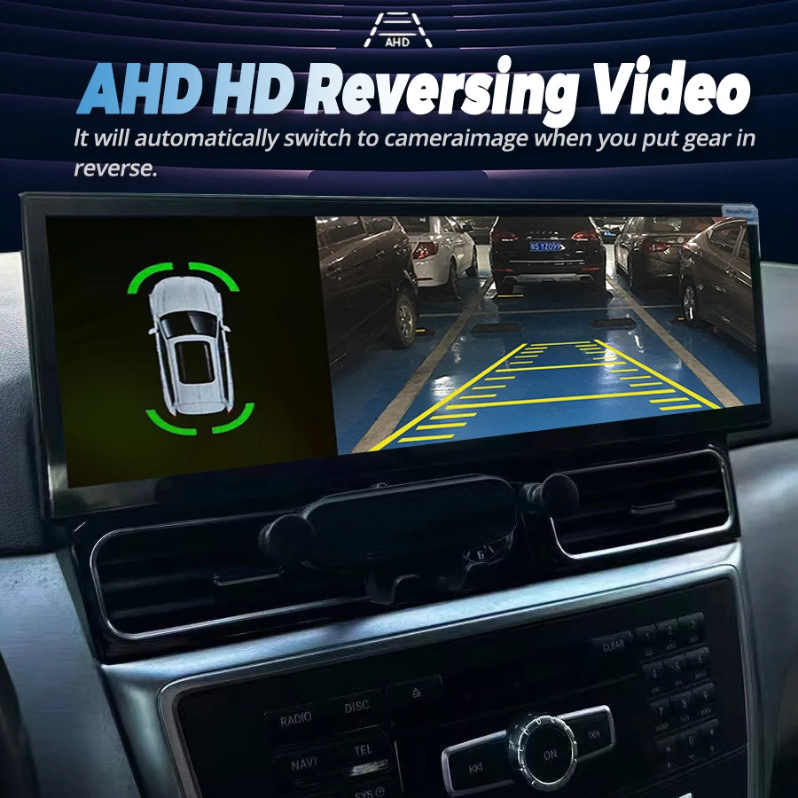 14.9 بوصة راديو السيارة أندرويد سيارة مشغل وسائط متعددة شاشة لاسلكية Carplay GPS لمرسيدس بنز Ml GL W166 X166 2012-2018