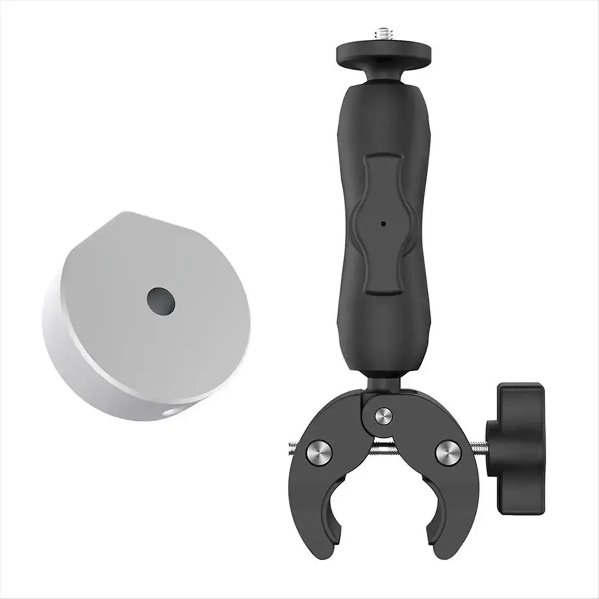 B21B For Mini Round Tube Mount Bracket with 1/4 Adapter Ethernet Satellite Bracket Fixing Clip Kit