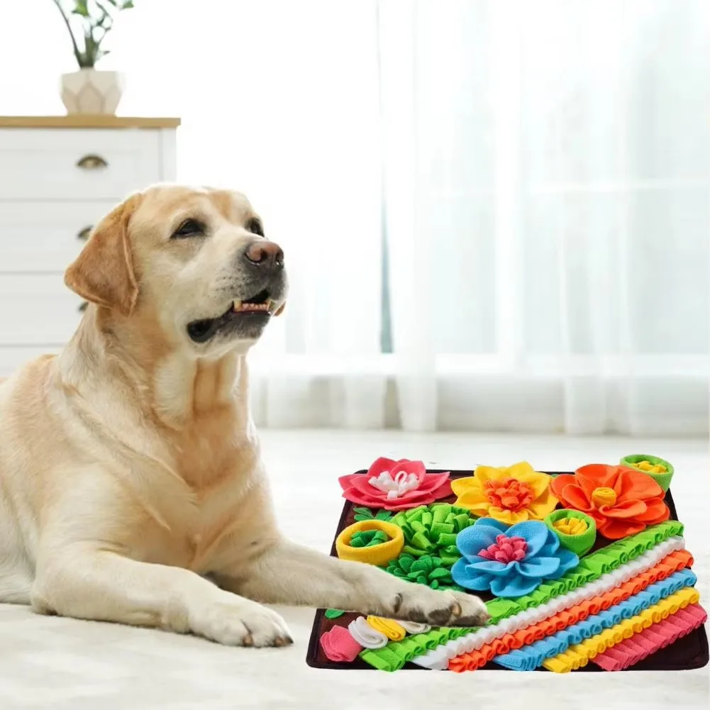 Dog toys Pet Sniffing Pad Dog And Cat Foraging Toys Indoor Play Eating Mat Relieve Stress Release Energy Treasure Hunting