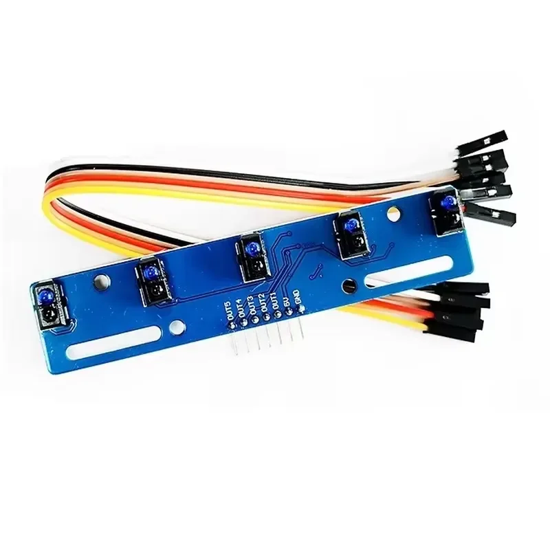 5 channel Infrared Reflective Sensor TCRT5000 KIT 5 way/road IR Photoelectric Switch Barrier Line Track Module For arduino