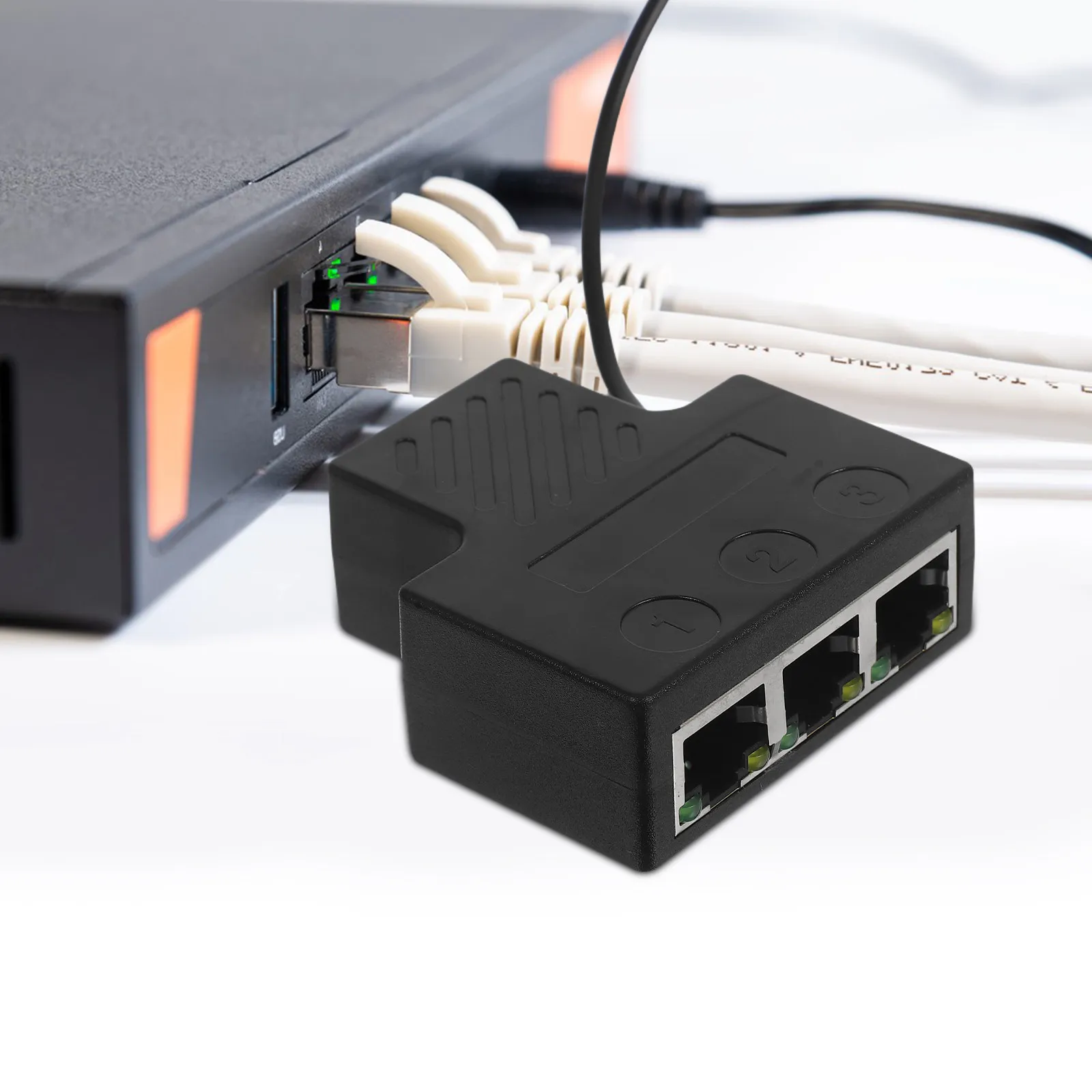 Ethernet Splitters Usb Power Cable For Office Worker High Speed 1000mbps Network Adapter RJ45 Stable Internet