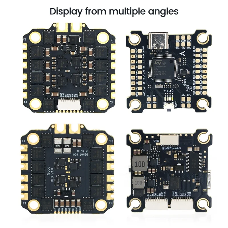 【Последнее место!】F405 55A Stack F405 Контроллер полета + BLHELI_S 55A 4In1 ESC 30,5X30,5 мм 2-6S для деталей дронов FPV Freestyle
