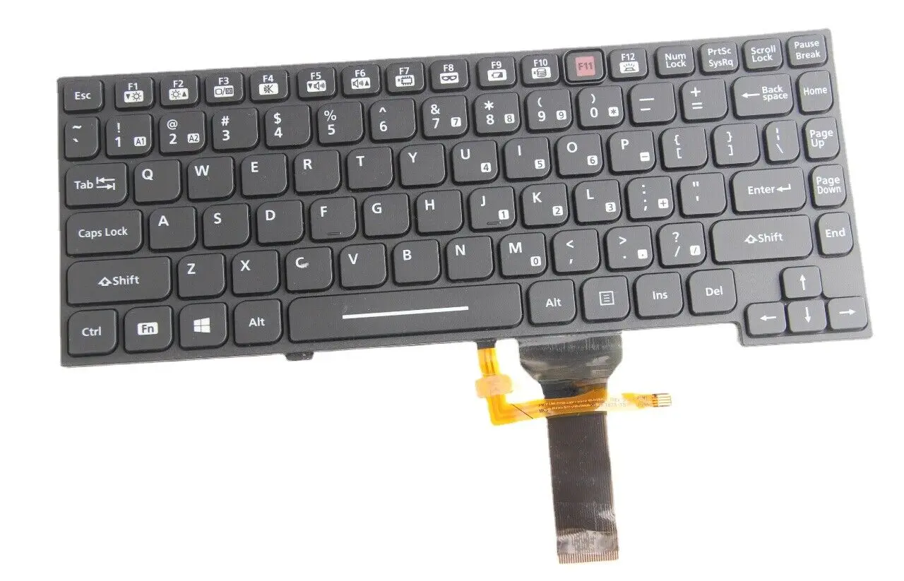 Replacement CF-54 Backlit Chiclet Emissive US Keyboard For Panasonic Toughbook