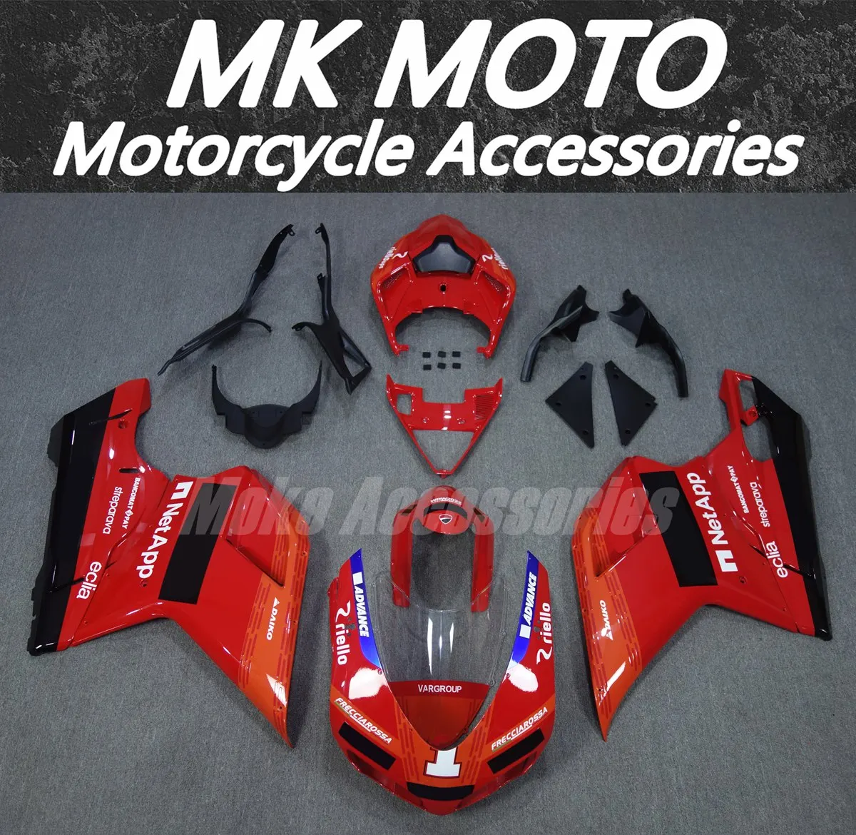 

Moke moto Bodywork Set For 848 1098 1198 2007-2012 Motorcycle Fairings Kit Fit High Quality Injection Red Black Orange Blue New