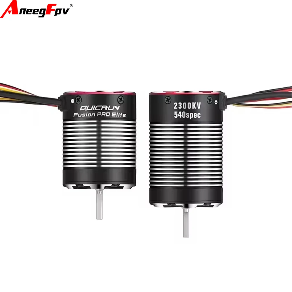 Hobbywing-QUICRUN Fusion Pro Elite 2300KV مقاوم للماء 2 في 1 محرك بدون فرشاة وESC، مستشعر لسيارة شاحنة زاحفة RC 1/10 #1
