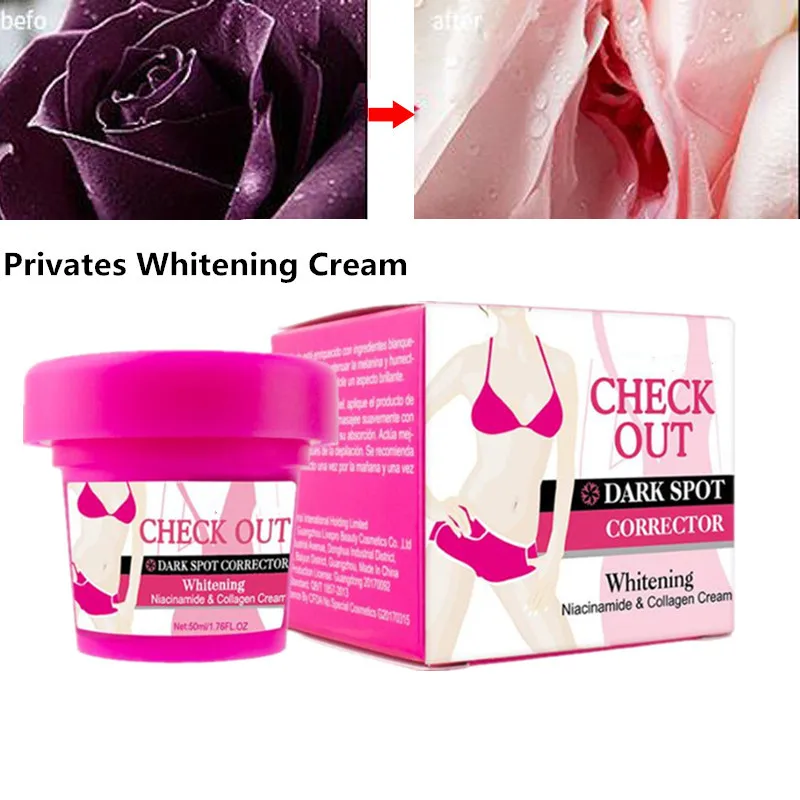 50ml Privates Whitening Cream Dilute Areola Pink Lips Skin Care Anal Bleach Areola Vagina Lips Nipple Cream Intimate