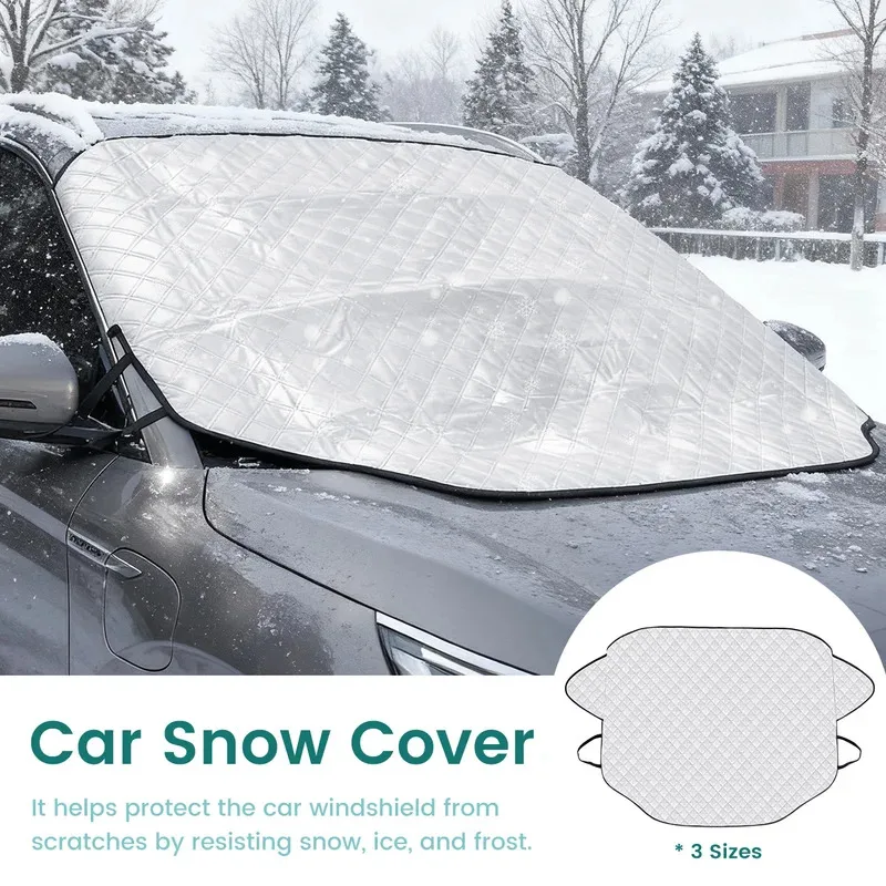 Stop Scraping Ice!All-Season Car Windshield Cover – Blocks Snow, Frost & UV Rays, Easy Install, Fits Most Vehicles