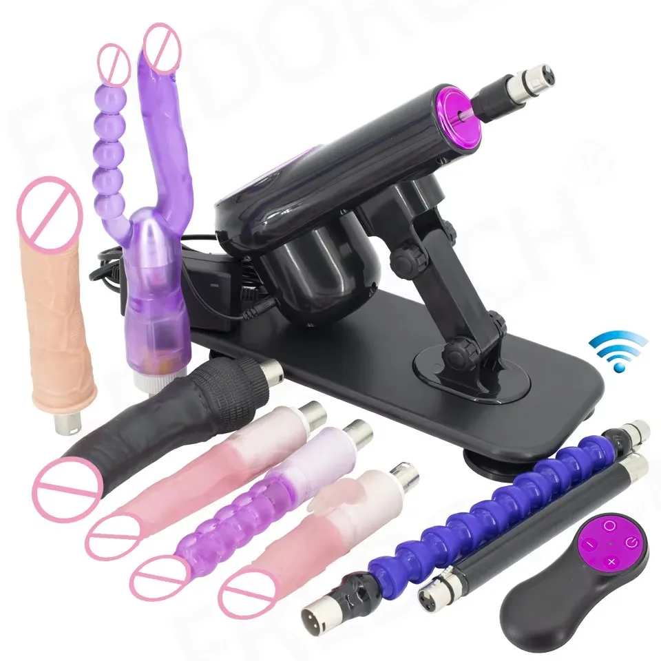 Fredorch NEW Automatic Wireless Sex Machine for Woman and Man Remote Control Sex Toys Adult Dildo Vibrator Adjustable Stretch