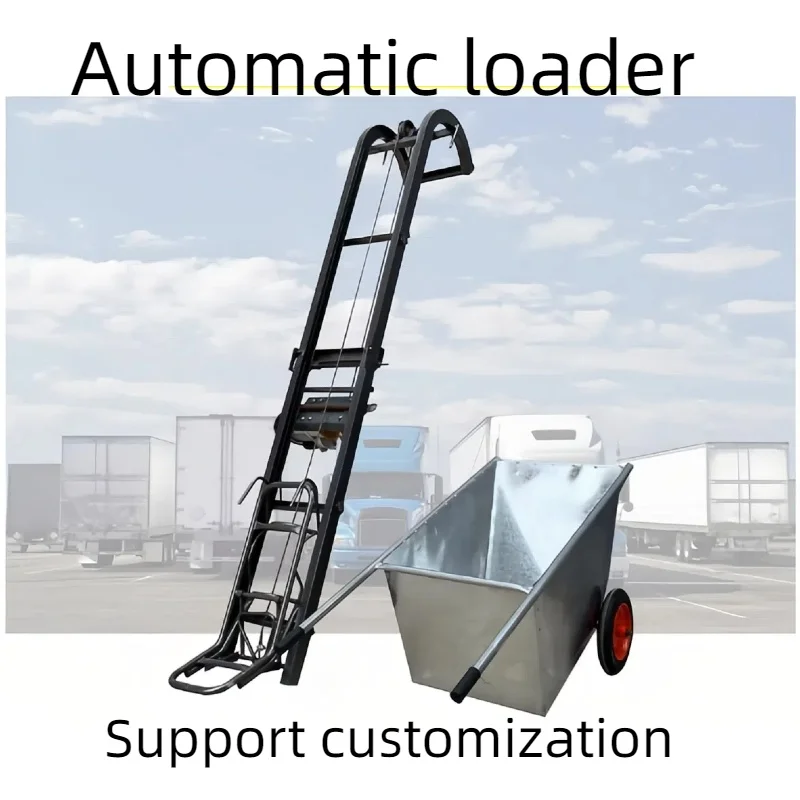 

Slope loading bucket elevator fully electric conveyor cement mortar concrete transportation construction site