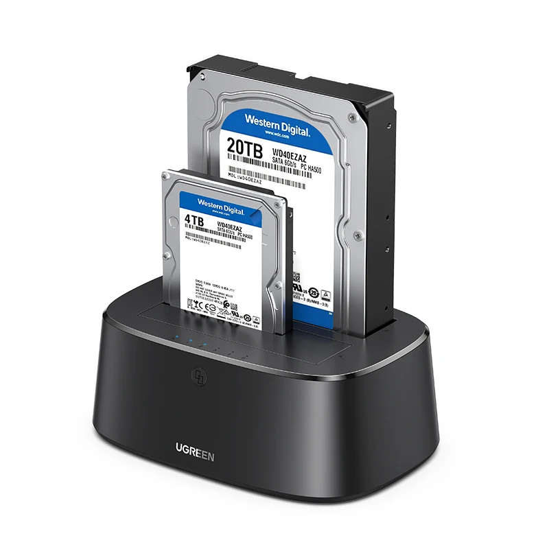 UGREEN stacja dokująca HDD SATA na USB 3.0 Adapter na 2.5 3.5 SSD obudowa dysku HDD Box Dock obudowa dysku twardego stacja dokująca — zdjęcie 2