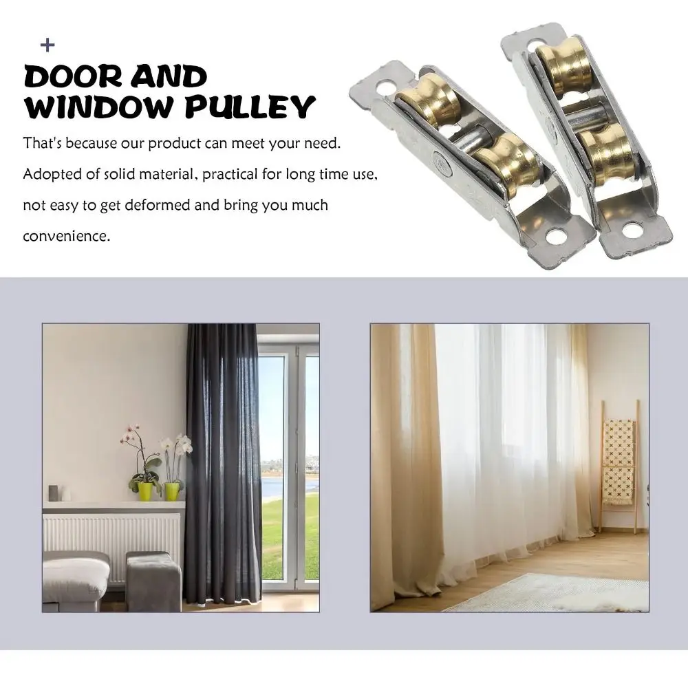 

Dual Roller Design Window Dual Roller Low Friction Wear-Resistant Materials Window Pulley Replacement Smooth Sliding