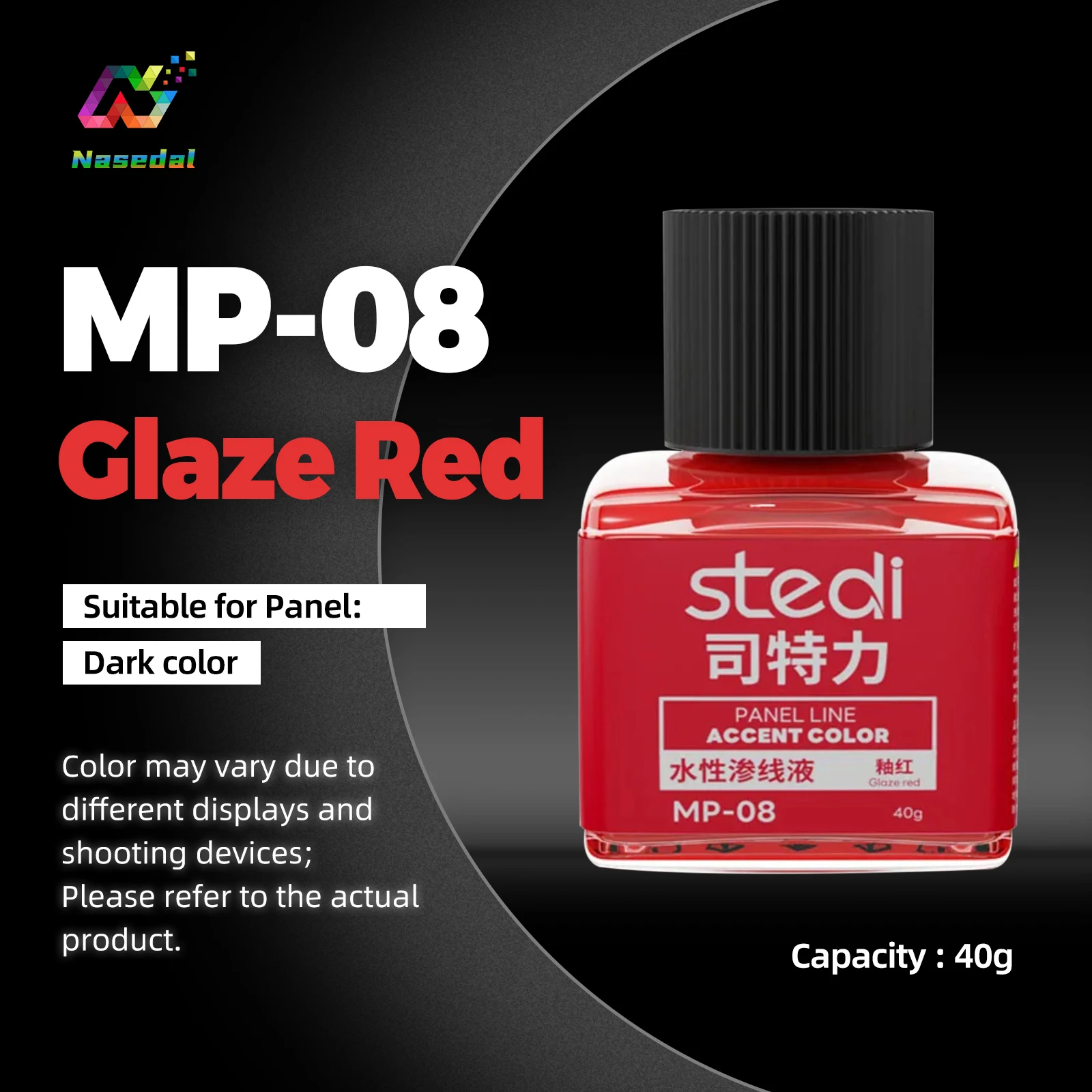 Stedi MP Serie 40g Wetterfeste Acrylfarben Panel Liners für Gunpla Militärmodelle Hobby DIY Bastelmodelle Bausätze