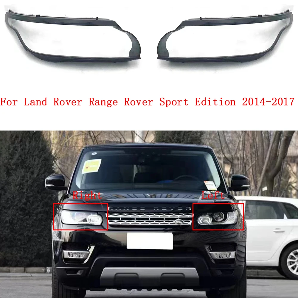 For Land Rover Range Rover Sport 2014-20017 Front Headlight Cover Transparent Glass Headlamp Shell Lens Replace Lampshade